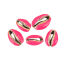 Imagen de Concha Suelto Cuentas Caracola Fucsia Dorado Aprox 24mm x 16mm-17mm x 13mm, 5 Unidades