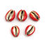 Imagen de Concha Suelto Cuentas Caracola Rojo Dorado Aprox 24mm x 16mm-17mm x 13mm, 5 Unidades