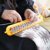 Picture of Plastic Knitting Loom Weaving Scarf Sweater Hat Shawl Stitching Machine DIY Handmade Craft Braiding Tool Mixed Color 36.5cm x5cm(14 3/8" x2") - 7cm(2 6/8") long, 1 Set ( 3 PCs/Set)