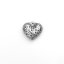 Picture of 304 Stainless Steel Charms Heart Silver Tone 12mm x 12mm, 2 PCs