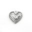 Immagine di 304 Acciaio Inossidabile Charms Cuore Tono Argento 20mm x 19mm, 1 Pz