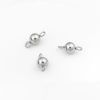 Picture of 304 Stainless Steel Connectors Round Silver Tone 11mm x 5mm, 10 PCs