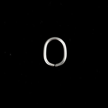 50 PCs 13mm x 11mm, 1.8mm(13 gauge) 304 Stainless Steel Open Jump Rings Findings For Jewelry Making Silver Tone Oval