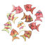 Picture of Wood Sewing Buttons Scrapbooking Two Holes Tropical Fish At Random Mixed 27mm x 19mm, 50 PCs