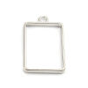 Imagen de Zamak Open Back Bezel Colgantes para Resina Tono de Plata Ala Mixto 3.9x2.4cm - 3.4x2cm, 1 Juego ( 8 Unidades/Juego)