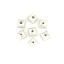 Imagen de Zamak Cuentas Cuadrado Plata Antigua lleno Aprox 8mm x 8mm, Agujero: Aprox 1.3mm, 10 Unidades