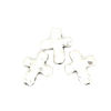 Picture of Zinc Based Alloy Spacer Beads Cross Antique Silver Color About 14mm x 12mm, Hole: Approx 1.6mm, 100 PCs