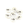 Imagen de Zamak Cuentas Óvalo Plata Antigua lleno Aprox 7mm x 5mm, Agujero: Aprox 2.4mm, 10 Unidades