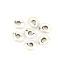 Image de Perles en Alliage de Zinc Ovale Argent Vieilli Rempli 7mm x 5mm, Trou: env. 2.4mm, 10 Pcs