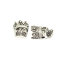 Picture of Zinc Based Alloy Spacer Beads Skull Antique Silver Color Crown About 16mm x 11mm, Hole: Approx 1.1mm, 20 PCs