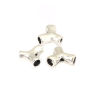 Picture of Zinc Based Alloy Spacer Beads Branch Antique Silver Color About 11mm x 9mm, Hole: Approx 1.3mm, 50 PCs