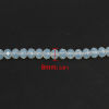Picture of Glass Beads Round White Faceted About 8mm Dia, Hole: Approx 1.3mm, 45cm(17 6/8") long, 2 Strands (Approx 69 PCs/Strand)
