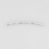 Picture of Brass Beads Curved Tube Silver Plated Carved Pattern About 24mm x 3mm, Hole: Approx 1mm, 50 PCs