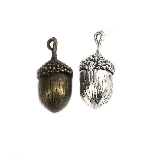 Immagine di Lega di Zinco Ciondoli Pigna Bronzo Antico 42mm x 19mm , 2 Pz