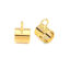 Immagine di Ottone Perline Bails Cilindrico Oro Placcato 10mm x 6mm, 10 Pz