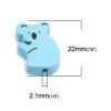 Picture of Maple Wood Spacer Beads Koala Animal At Random About 22mm x 16mm, Hole: Approx 2.1mm, 50 PCs