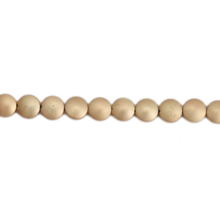 Bild von (Klasse B) Hämatit ( Natur ) Perlen Rund Orange ca. 8mm D., Loch:ca. 1mm, 40cm - 39.5cm lang, 1 Strang (ca. 49 Stück/Strang)