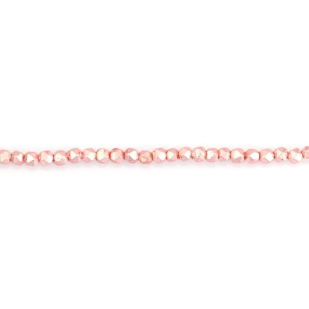 Bild von (Klasse B) Hämatit ( Natur ) Perlen Rosa ca. 2mm x 2mm, Loch:ca. 1mm, 40cm lang, 1 Strang (ca. 202 Stück/Strang)
