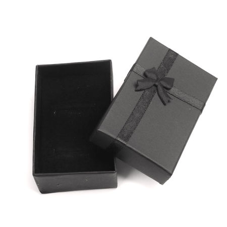 Picture of Paper Jewelry Gift Boxes Rectangleep Bowknot Pattern 