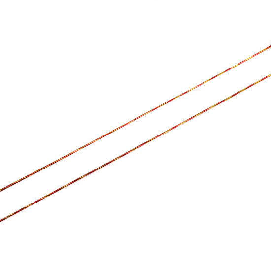 Bild von Polyester & Alufolie Folie Schmuck Schnur Bunt 1.1mm, 1 Bündel (ca. 100 Meter/Bündel)