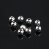Picture of Zinc Based Alloy Spacer Beads Round Silver Plated About 3mm Dia., Hole: Approx 1.4mm, 500 PCs