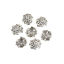 Picture of Zinc Based Alloy Beads Caps Vine Antique Silver Color Flower Hollow (Fit Beads Size: 18mm Dia.) 18mm x 16mm, 10 PCs