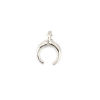 Imagen de Zamak Galaxia Colgantes Charms Luna Creciente Tono de Plata 8mm x 6mm, 100 Unidades