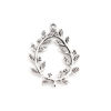 Picture of Zinc Based Alloy Connectors Drop Antique Silver Color Branch Hollow 3.2cm x 2.3cm, 10 PCs