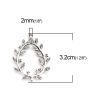 Picture of Zinc Based Alloy Connectors Drop Antique Silver Color Branch Hollow 3.2cm x 2.3cm, 10 PCs