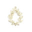 Imagen de Zamak Conectores Gota 18K Oro Real Chapado Rama Hueco 3.2cm x 2.3cm, 10 Unidades