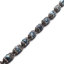 Bild von Stein ( Natur ) Perlen Blau Schwarz & Transparent Strass Oval ca. 20mm x 12mm - 19mm x 12mm, Loch:ca. 1mm, 1 Stück