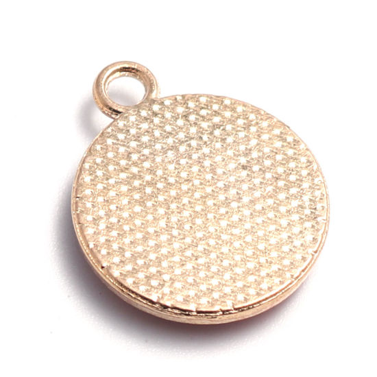 Picture of Zinc Based Alloy Charms Tomatoe Gold Plated Red Enamel 19mm x 15mm, 10 PCs