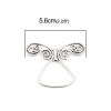 Imagen de Zamak de Ángel , Plata Antigua (Adap 10mm Cuentas) 56mm x 43mm, 3 Unidades