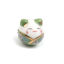 Picture of 1 Piece Ceramic Japanese Style Beads For DIY Jewelry Making Cat Animal Green About 15mm x 14mm, Hole: Approx 2.7mm