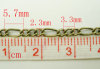 Picture of Alloy 3:1 Figaro Link Curb Chain Findings Antique Bronze 6x3mm(2/8"x1/8") 3x2mm(1/8"x1/8"), 8 M