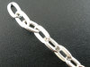 Bild von Eisen(Legierung) Gliederkette Kette Silberfarben 7x4mm, 4 Meter