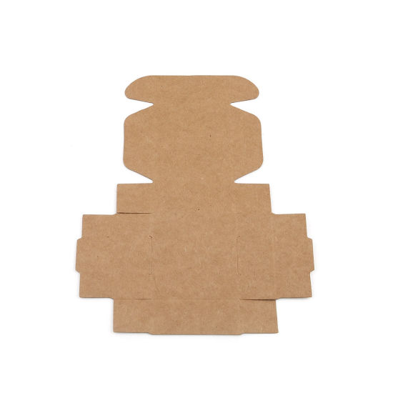 Picture of Kraft Paper Soap Packing & Shipping Boxes Square Light Brown 5cm x 5cm x 2cm , 20 PCs