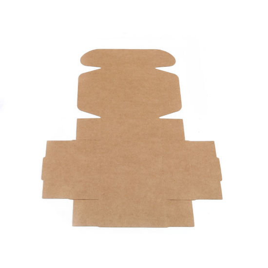 Picture of Kraft Paper Soap Packing & Shipping Boxes Square Light Brown 7cm x 7cm x 3cm , 20 PCs