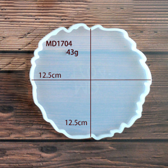 Image de Moule en Silicone Sous-verres Transparent 12.5cm x 12.5cm, 1 Pièce