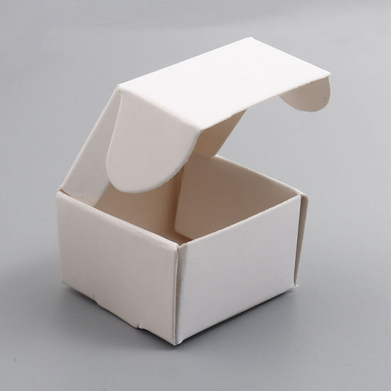 Picture of Paper Packing & Shipping Boxes Square White 4cm x 4cm x 2.5cm , 20 PCs