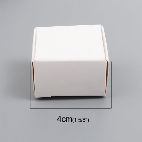Picture of Paper Packing & Shipping Boxes Square White 4cm x 4cm x 2.5cm , 20 PCs