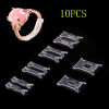 Picture of Plastic Jewelry Tools Transparent Clear 19mm x 14mm - 18mm x 4mm, 1 Packet ( 10 PCs/Packet)