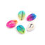 Imagen de Natural Colgantes Charms Concha Amarillo & Azul Teñido 23mm x 16mm - 19mm x 14mm, 5 Unidades