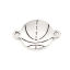 Picture of Zinc Based Alloy Sport Connectors Basketball Antique Silver Color 24mm x 16mm, 10 PCs