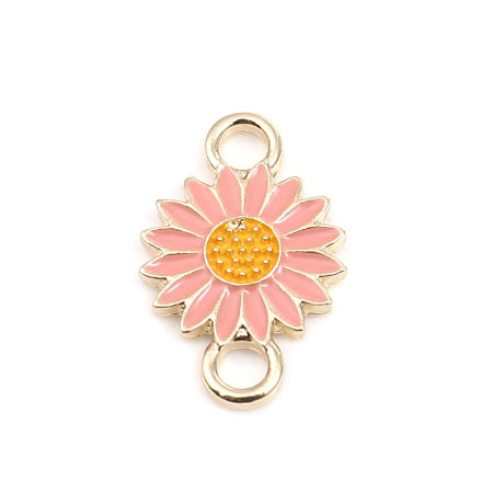 Picture of Zinc Based Alloy Connectors Daisy Flower & Enamel 