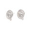 Picture of Zinc Based Alloy Ocean Jewelry Ear Post Stud Earrings Findings Round Silver Tone Star Fish W/ Loop 17mm x 15mm, Post/ Wire Size: (20 gauge), 2 Pairs
