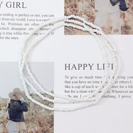 Picture of Boho Chic Bohemia Beaded Layered Body Waist Belly Chain Necklace Multicolor