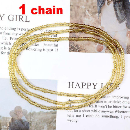 Picture of Boho Chic Bohemia Beaded Layered Body Waist Belly Chain Necklace Multicolor