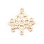 Picture of Zinc Based Alloy Religious Connectors Lotus Flower Gold Plated 21mm x 21mm, 5 PCs