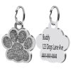 Picture of 1 Piece 304 Stainless Steel Blank Stamping Tags Charms Paw Claw Silver Tone At Random Color Double-sided Polishing 26mm x 24mm
